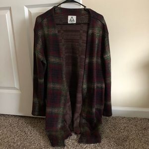unif plaid cardigan